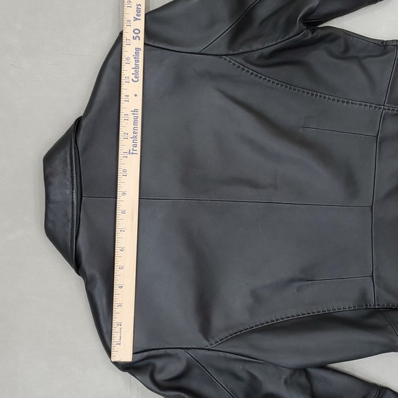 R&O Reilly Olmes leather jacket women's size XL black soft leather zip closure - Picture 8 of 16